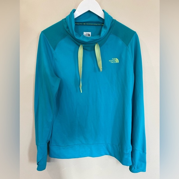 The North Face Tops - The North Face Womens Cowl Neck Pullover Medium Teal